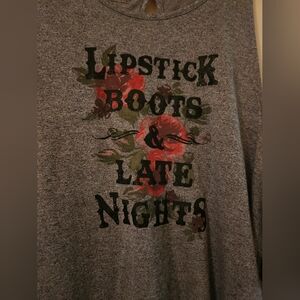 Ladies off shoulder shirt.